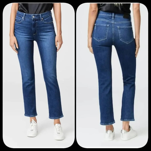 Nwot Paige Cindy High Rise Straight Ankle Jeans Sz 25 - Picture 1 of 10